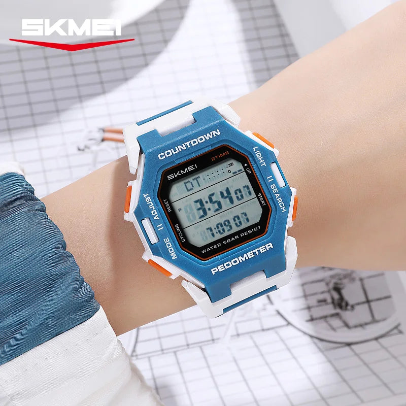 SKMEI 2596 Brand New Men Electronic Watch Fashion Alarm Clock Calendar Chronograph Luminous Digital Watches for Man reloj hombre