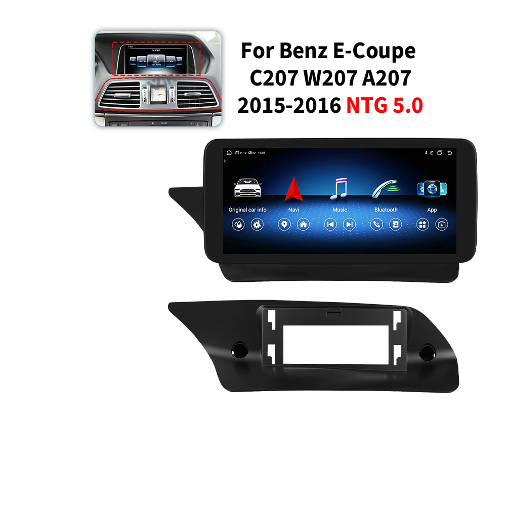 Android Car Stereo for Mercedes-Benz E-Class C207 W207 A207 (NTG 4.0/4.5/5.0) — CarPlay, Android Auto, GPS