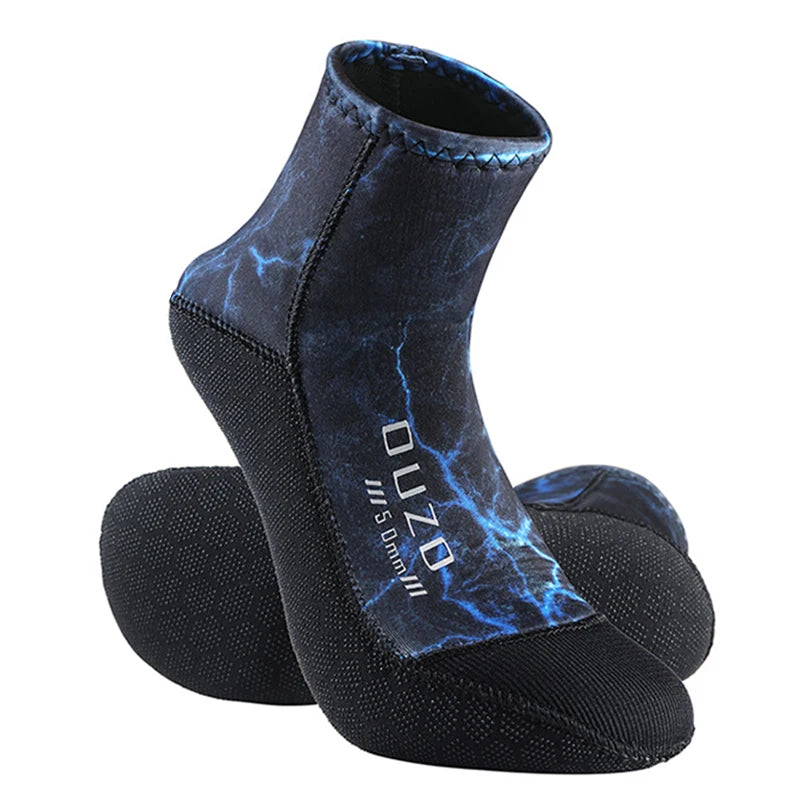 5mm Neoprene Diving Socks — Anti-Slip Surf & Beach Booties for Water Sports