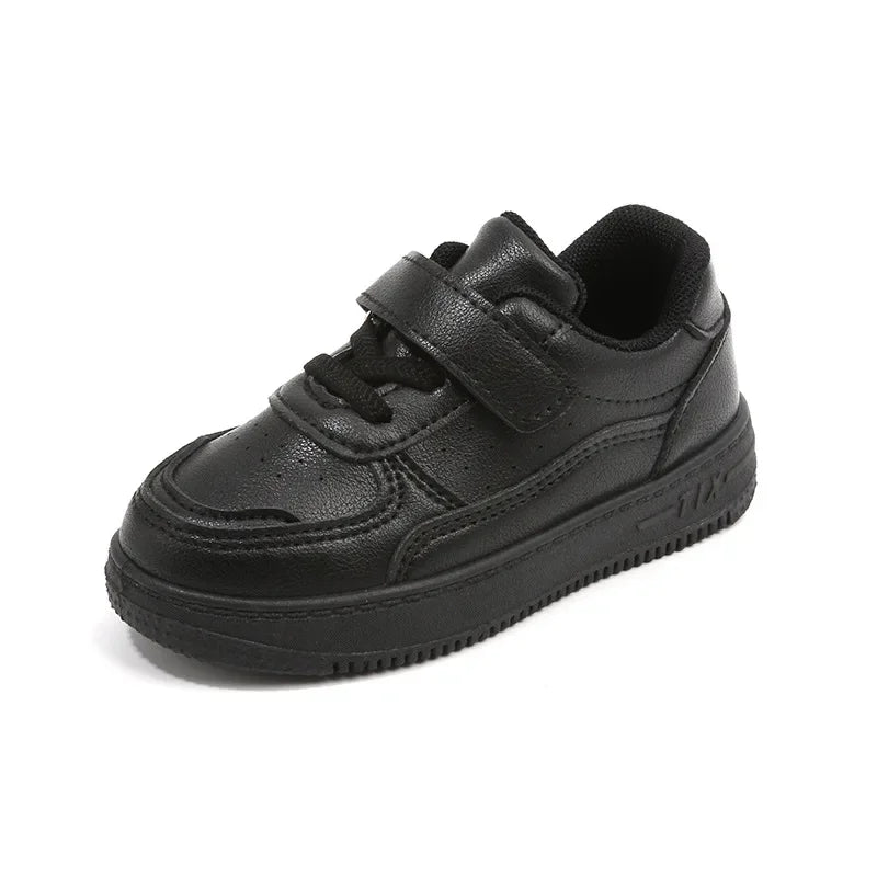 Tenis Sneakers Kids Spring/Autumn New Boys Girls Sports Shoes Casual Board Shoes Leather Soft Soled Children Small White Shoes
