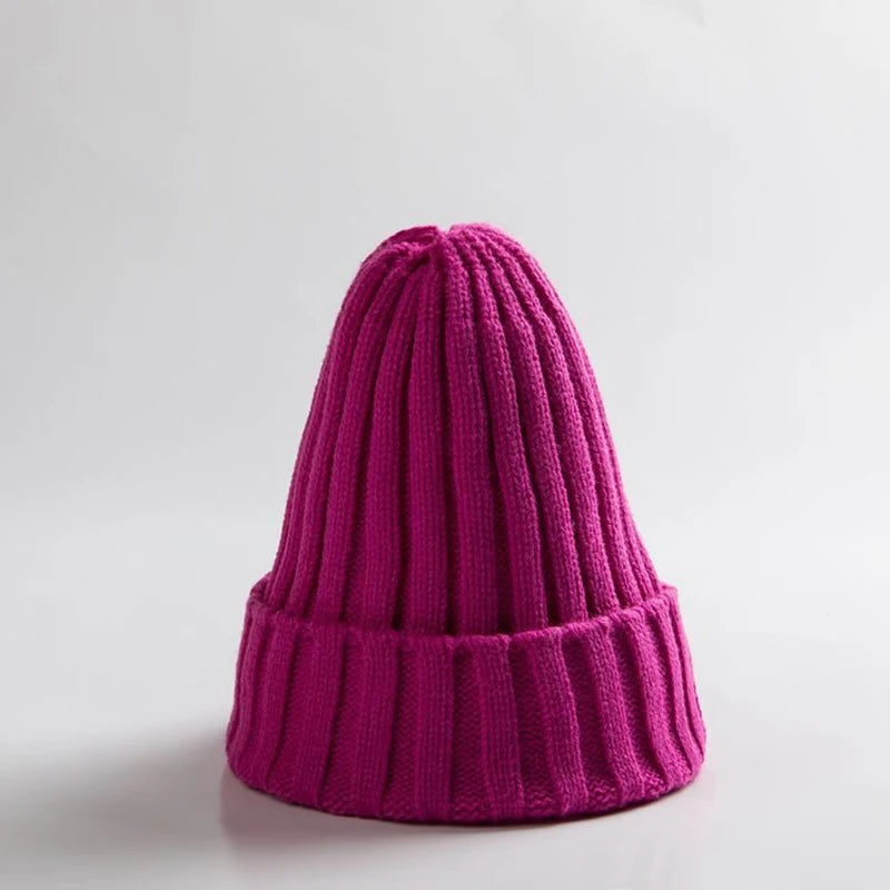 Kids Crochet Knit Bonnet Beanie - Solid Winter Hat 1-6 Years - photo 11