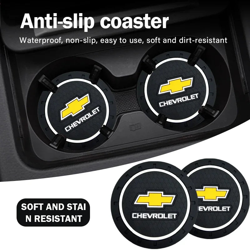 1/2pieces of anti slip rubber pads for car water bottles For Chevrolet Silverado Impala Malibu Equinox Cruze Tahoe/Suburban Aveo