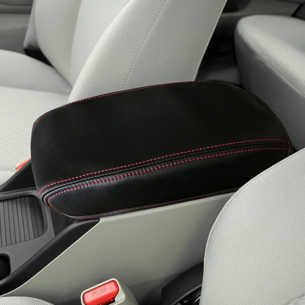 For 2012 2013 2014 2015 Honda CIVIC 9th Gen Microfiber Leather Center Control Armrest Box Cover Automotive Interior Accessories