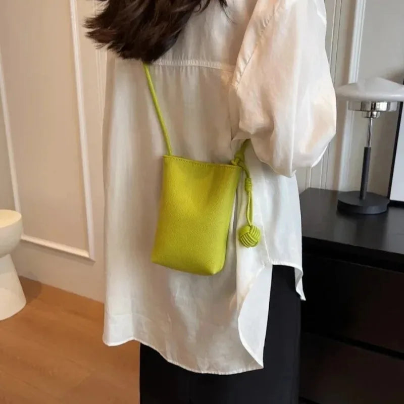 Women's Faux Leather Flap Crossbody Bag - Mini Phone Purse - photo 3