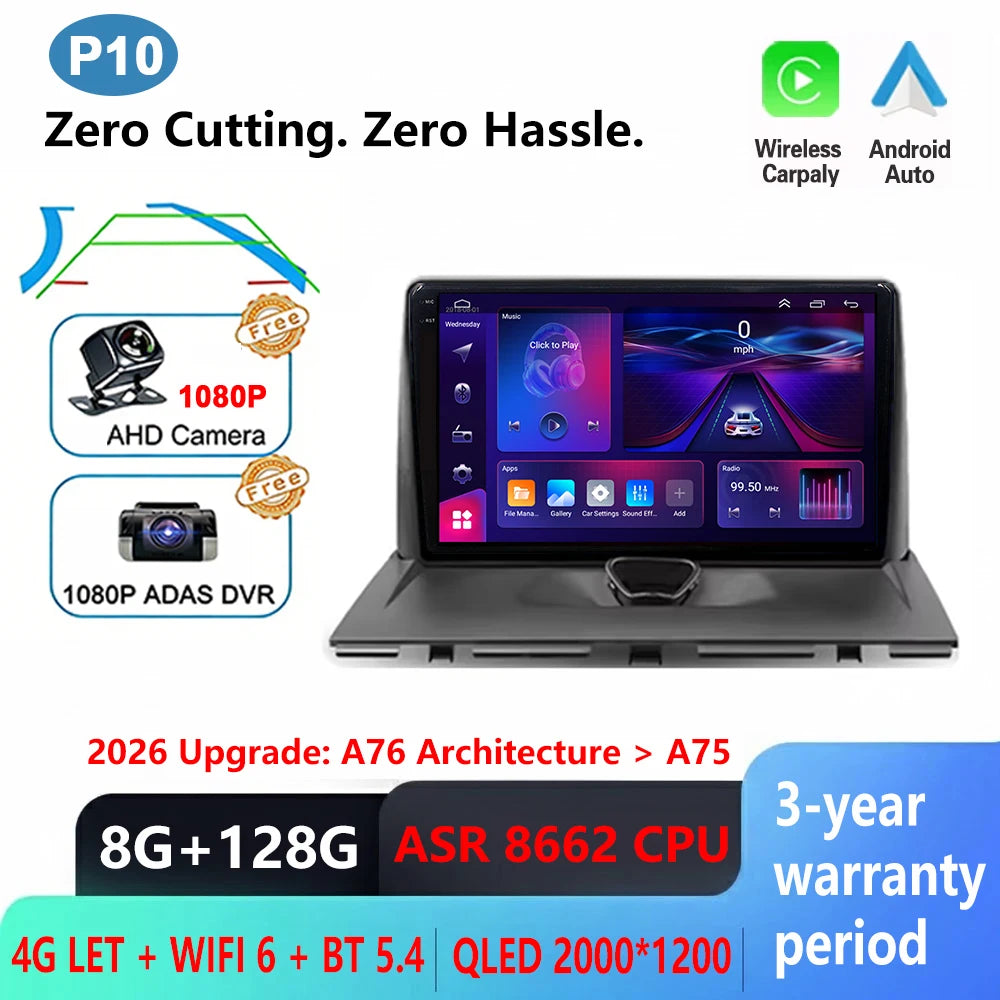 Android 16 Car Radio For Peugeot Expert 2 For Citroen Jumpy For Fiat Scudo For Toyota Proace 2007-2017 WIFI No 2Din Touch Screen