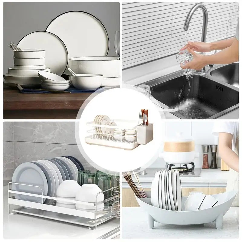Kitchen Counter Dish Rack - Detachable Plate & Bowl Organizer - photo 6