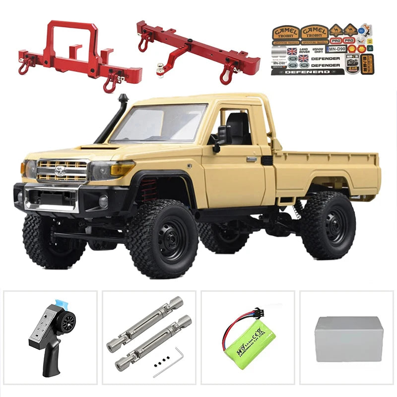The New MN MN82s MN82 Genuine Toyota LC79 Pickup Remote Control Mode Four-wheel Drive Off-road Mountain Bike Toy Christmas Gift