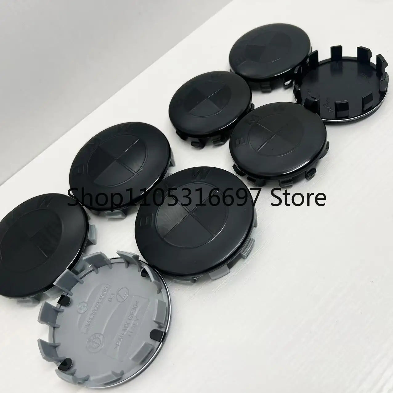 4p-56/68mm new black badge is suitable for the replacement of ABS hub center cover of modified parts of BMW Group.