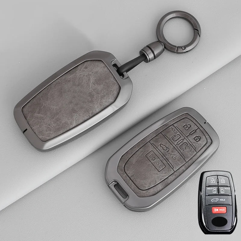 6 Button for TOYOTA Sienna RAV4 VENZA Mirai Hybrid Vehicles Alphard PREVIA Voxy Smart Remote Key Case Zinc Alloy Car Key Cover