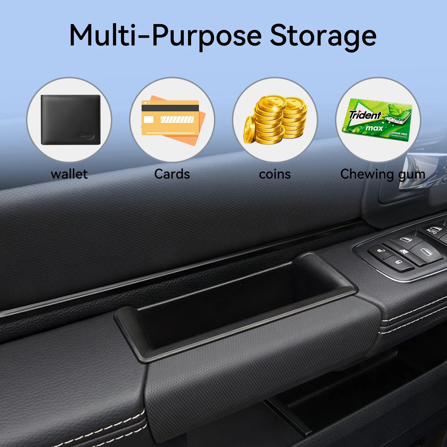 Door Handle Storage Box Organizer Tray — Dodge RAM 1500 (2019-2026)