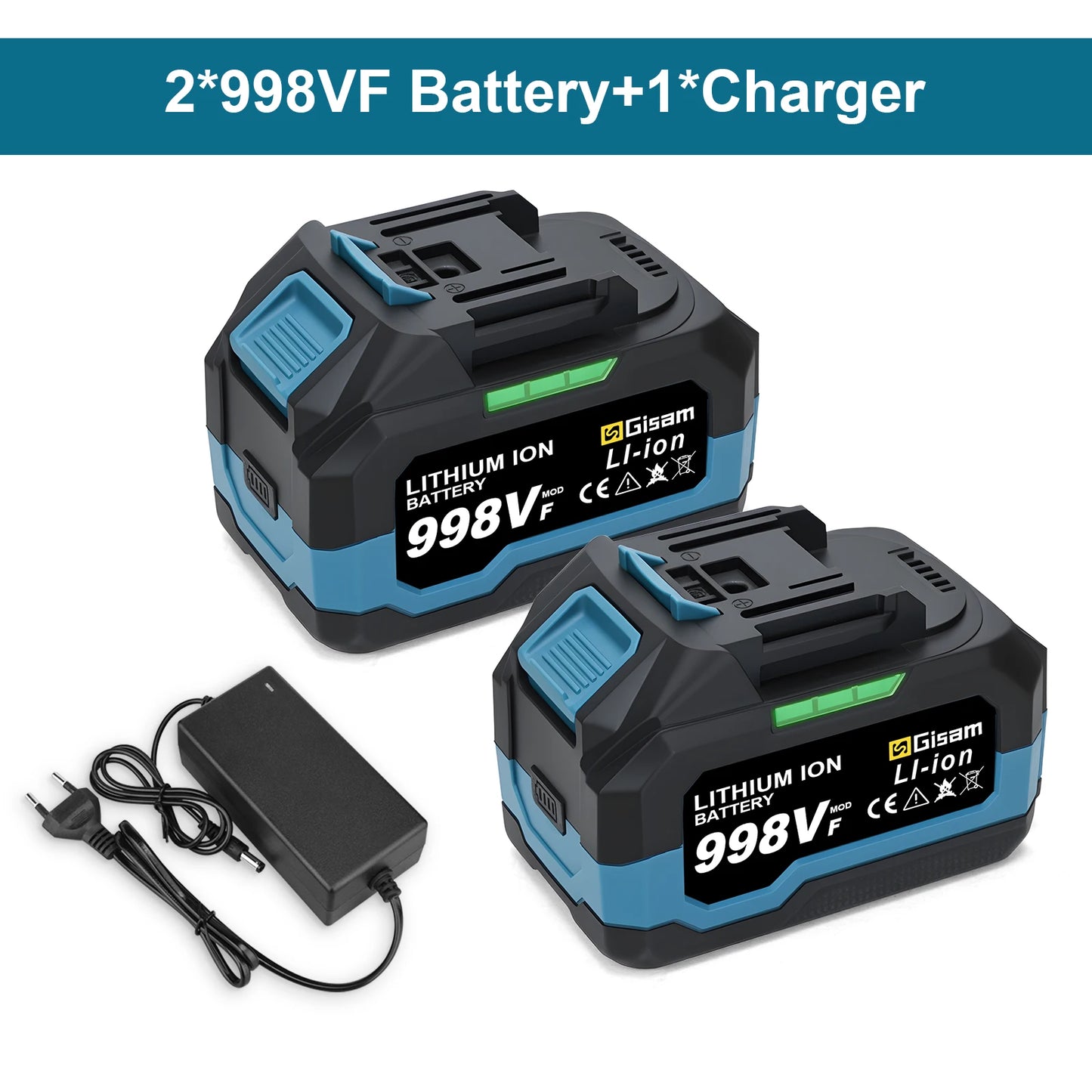 Gisam 4.0AH 4.5AH Rechargeable Lithium-Ion Battery for Cordless Dirll/Brushless Wrench/Screwdriver for Makita 18V Battery pins