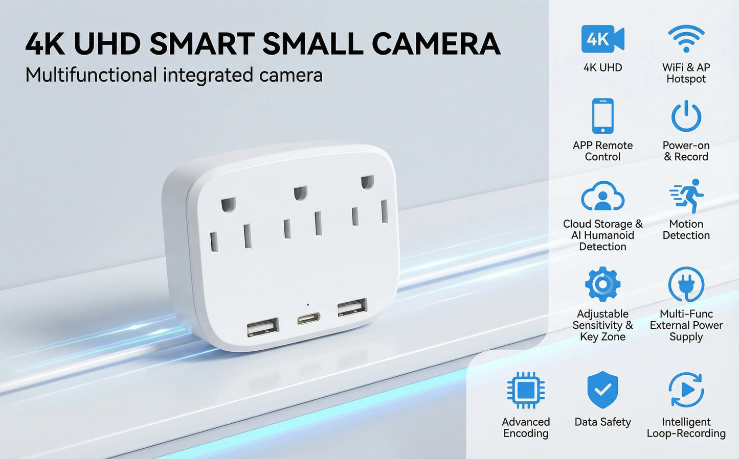 Mini 1080P WiFi Indoor Security Camera - Remote Monitoring
