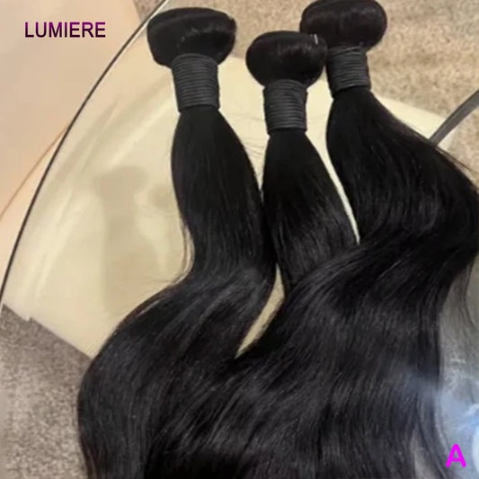 28 30 32 Inch Bone Straight Human Hair Extensions Brazilian Bundles 100% Virgin Raw Human Hair 3 4 Bundles Hair Weave Extension