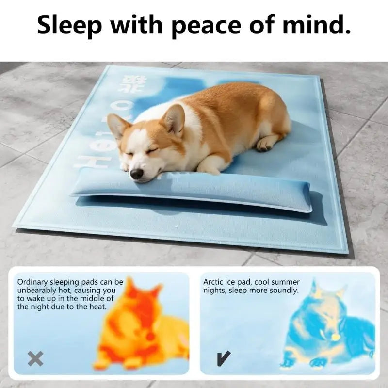 Water-Filled Dog Cooling Mat - Large Waterproof Pad – photo 4
