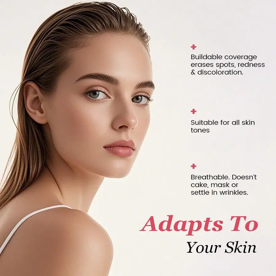 Smooche Color Changing Foundation Self-Adjusting Shade High Covers Imperfections Long-Lasting Makeup Retention Korean Cosmetics