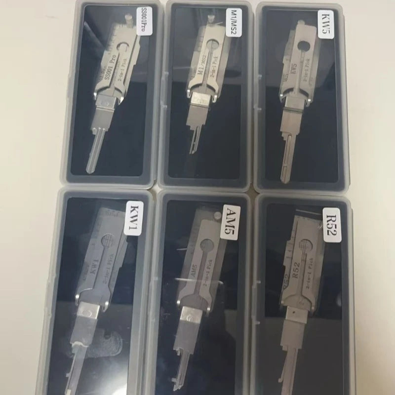 Lishi 2 in 1 Tool SS001pro SS002pro  KW5 SC1 SC4 SC20 M1/MS2 AM5 TE2 SS002R R52 KW1  Locksmith Tools for Home Door Civil Locks