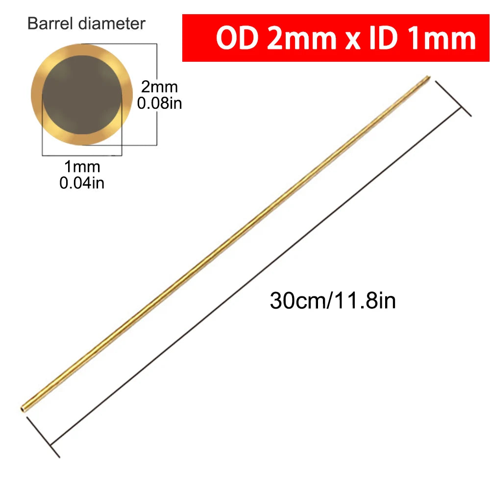 Brass Tubes Diameter 2/3/4/5/6/7/8/9/10/11/12/13/14/15mm Length 300mm 0.5mm Brass Rod Pipe Brass Tube Modelmaking Cutting Tool