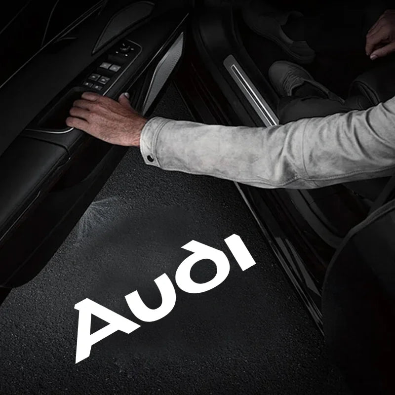 Audi LED Door Welcome Light – Car Door Emblem Lamp for Q3 Q5 Q7 S3 S4 S5 S6 S7 A4 A5 A6 A7 A8