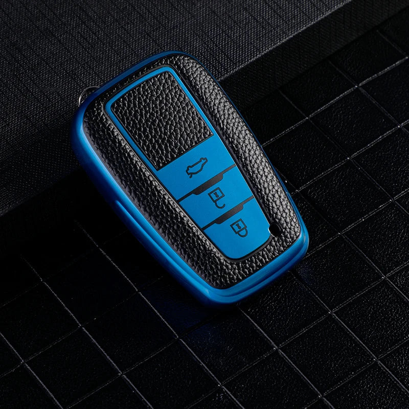 Auto Leather TPU Car Key Cover Case for Toyota Prius Camry Corolla C-HR CHR RAV4 Prado 2018 Keychain Accessories