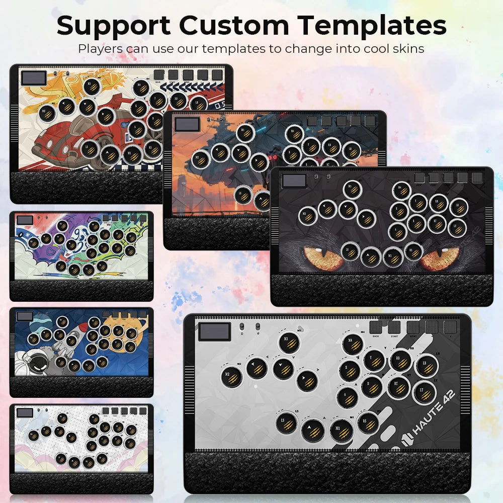 Haute42 C-AT Magnetic Leverless Hitbox Controller Stickless Arcade Controller Keyboard For PC/PS4/PS5/Switch Hitbox Fightstick
