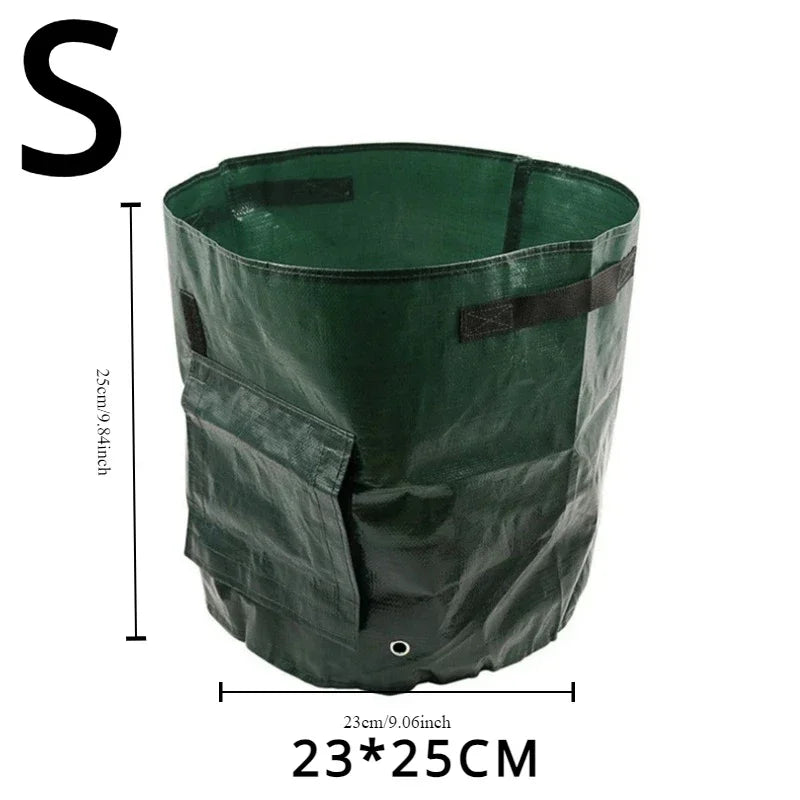 Garden Plant Grow Bags — Breathable PE Potato & Veg Planters