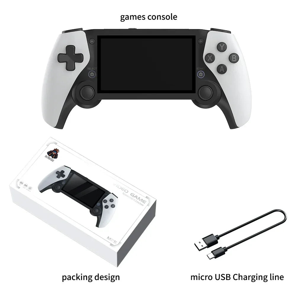 256G 70000+ Games 3D Joystick Handheld HDTV Game M25 4.3'' Screen Player Retro Portable Video Game For psp ps1 n64 dreamcast