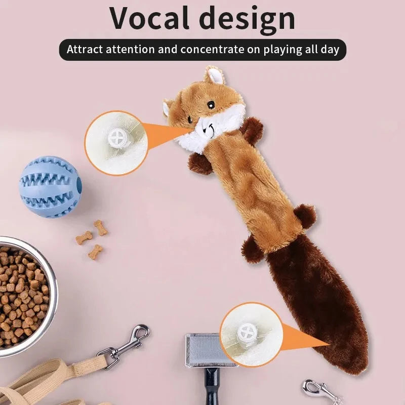 No-Stuffing Squeaky Dog Toy - Plush Chew for All Breeds – photo 4