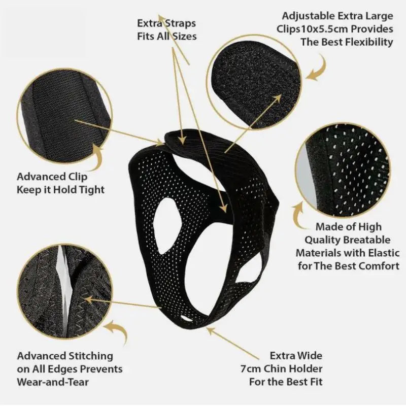 Adjustable Chin Support Strap – Jaw Support Band for More Comfortable Sleep