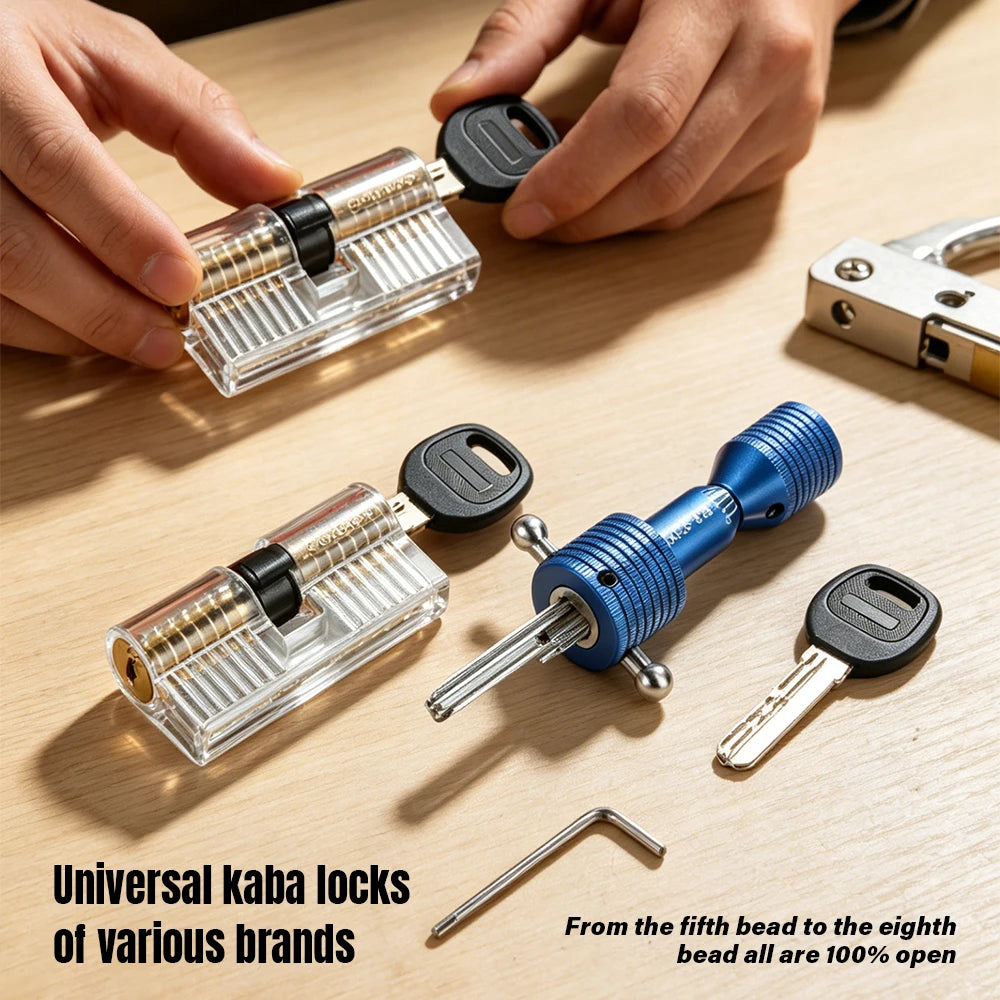 Professional KABA MUL-78 Key Decoder Tool Positive Groove AB Positioning One-Character Locksmith Tool Lock Opening Tool