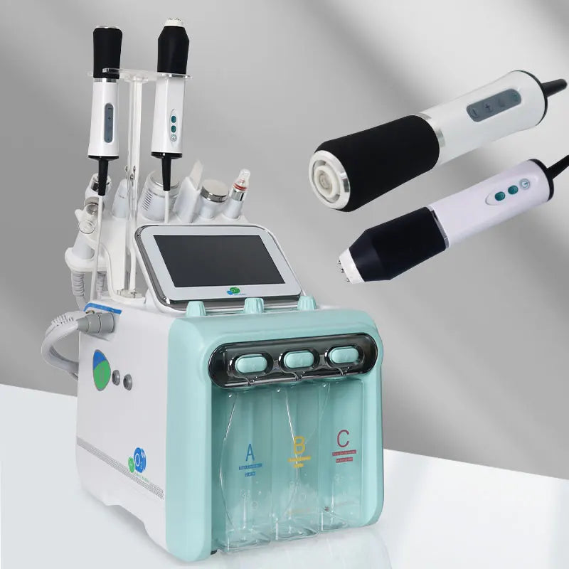 New Design 8 in 1  hydro Facial Machine for Wrinkle Remover  Bubble Facial Machine CO2 Oxygen beautiful equipment
