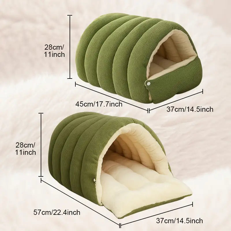 Heated Cat House Bed - Removable Cover, Waterproof – photo 4