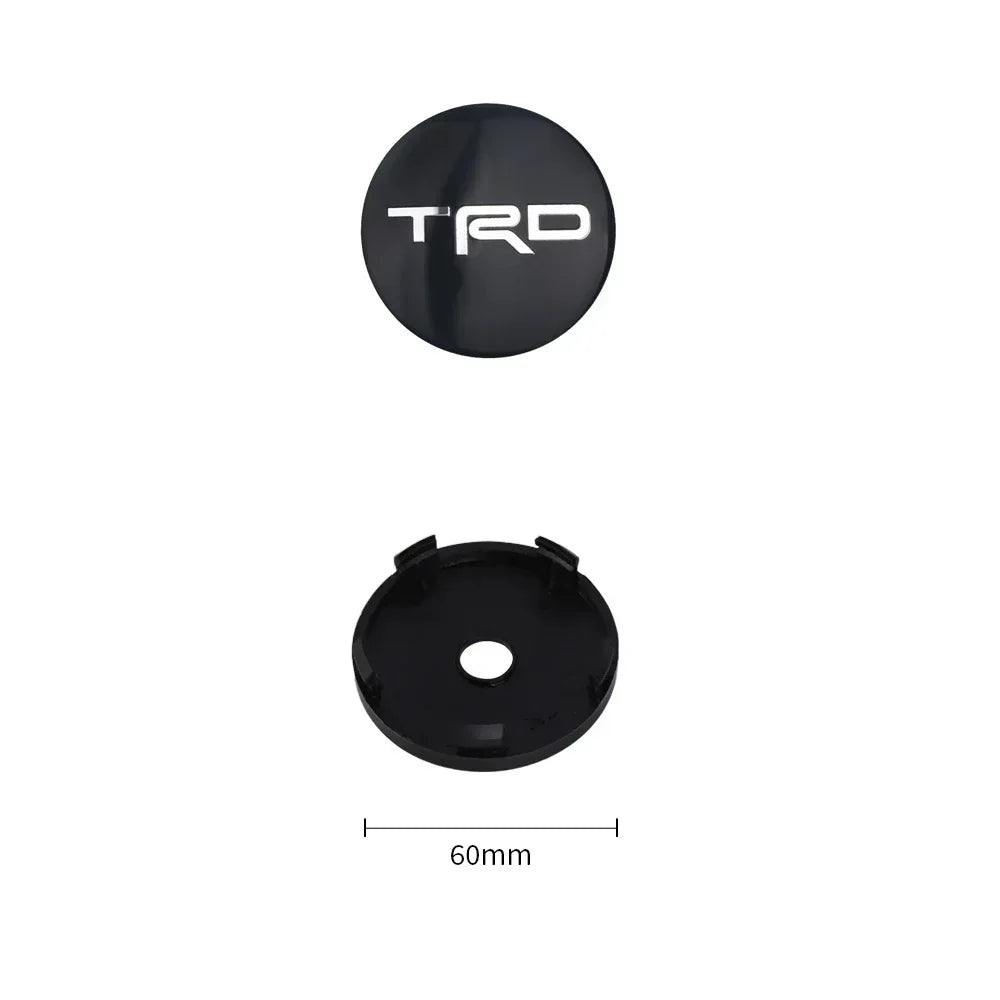 4Pcs 60MM Car Wheel Center Hub Caps Badge Tire Rim Covers For Toyota Fortuner Chr Verso Prius Hiace Yaris TRD Corolla GR Sport