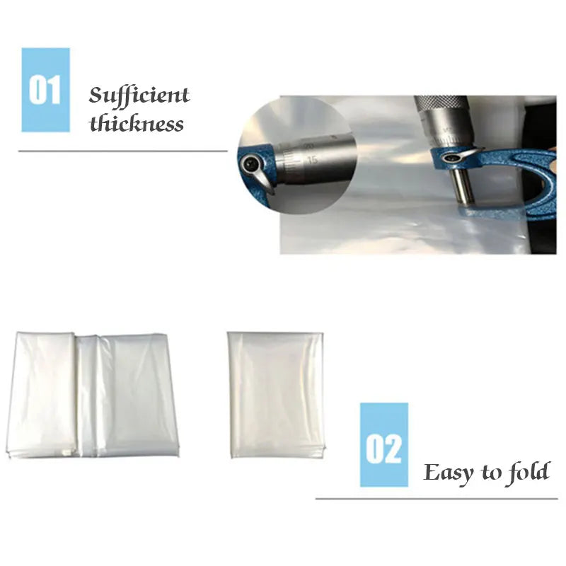 Thickened Mattress Packing Bag for Moving Durable Practical Bed Storage Bag Transparent Pe Plastic Reusable Furniture Dust Cover