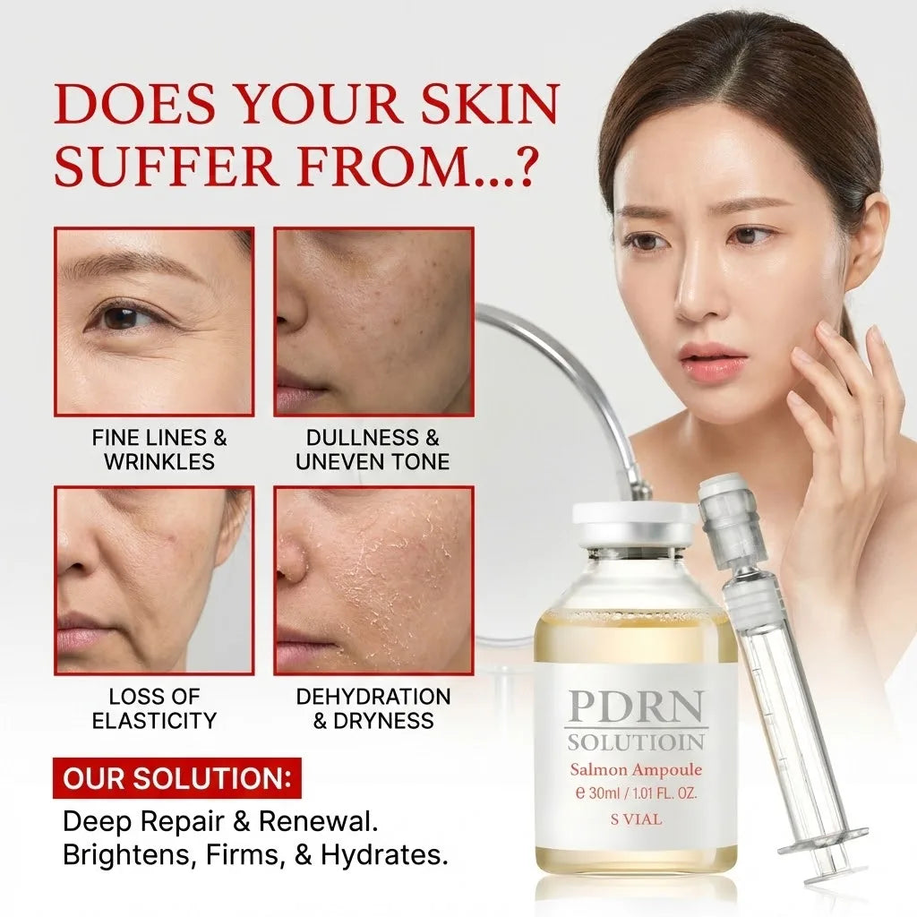 PDRN Salmon DNA Serum Ampoule — Brightening Firming Essence