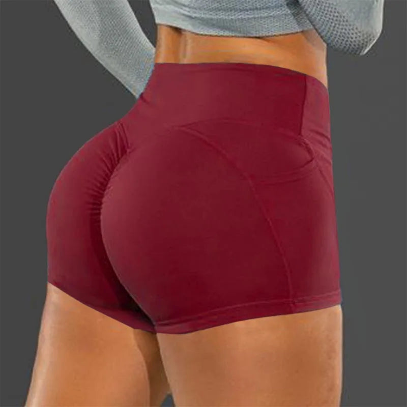 High Waist Hip Lifting Shorts Seamless Fitness Shorts High Elastic Hip Liftting Knitting Sports Running Fashion Hip Lifting Pant