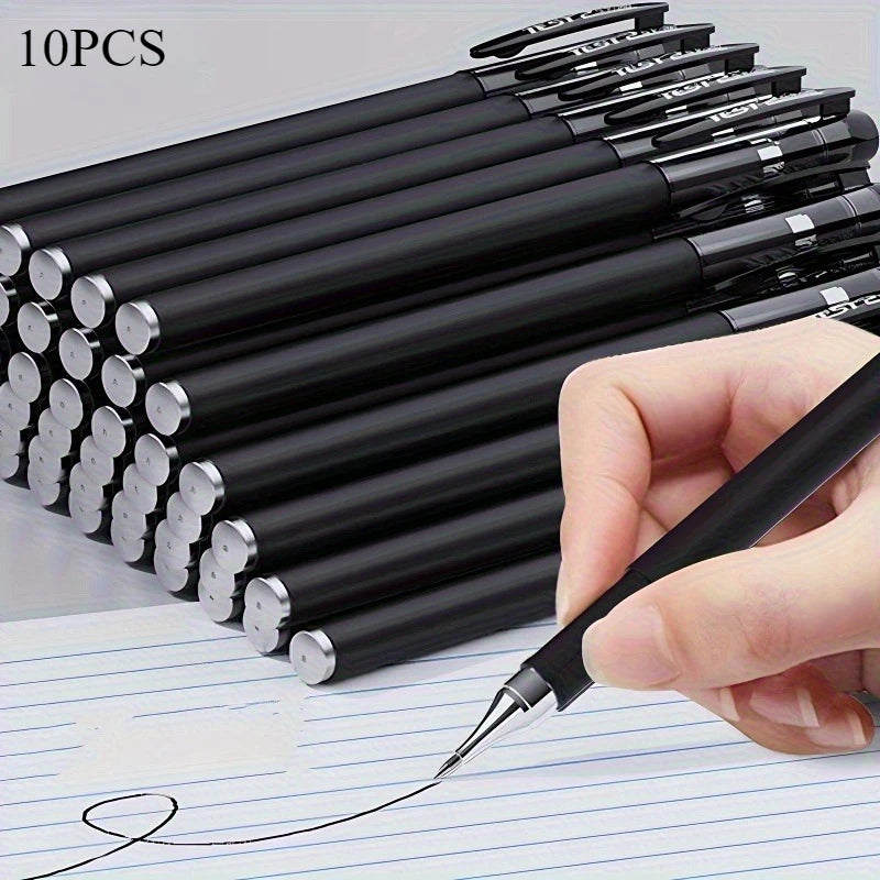 5/10/20pcs Quick-Drying Gel Pens, 0.5mm Fine Tip, Black Ink - Ideal Choice for Office and School clea For school office use only