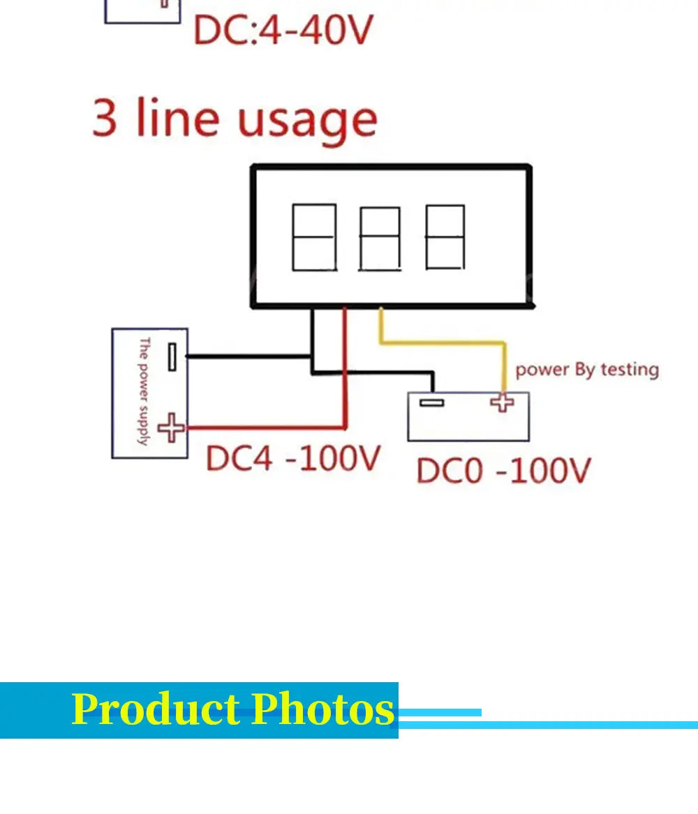 0.28 / 0.36 Inch DC LED Digital Voltmeter 0-100V Voltage Meter Auto Car Mobile Power Voltage Tester Detector 12V Red Green Blue