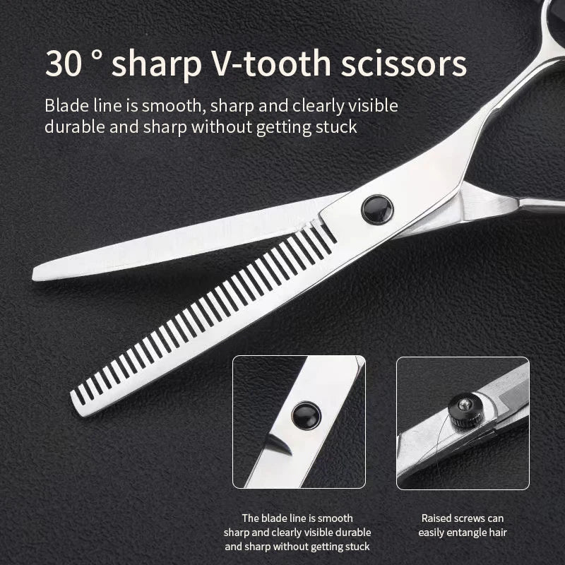 Bent Pet Grooming Scissors Set - Teddy Trim Tools – photo 5