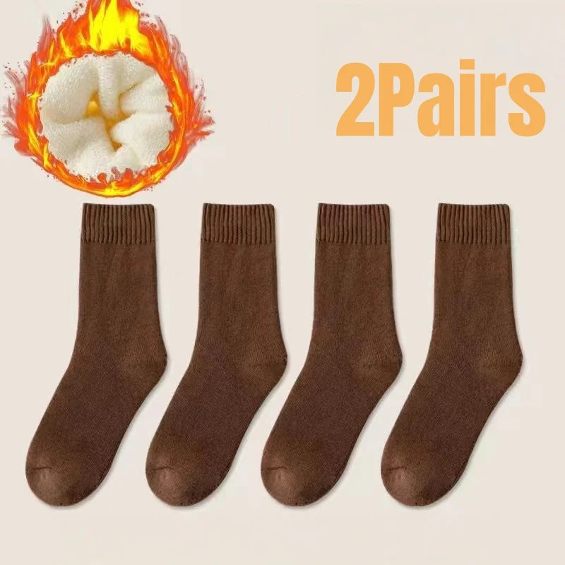 Women's Extra Thick Thermal Socks - Fleece Lined Winter Socks 2 Pairs - photo 10