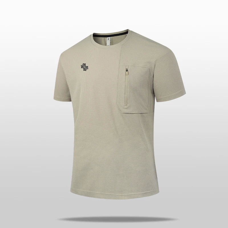 SBWL Summer Men's Casual Outdoor Sports High-Quality Quick-Drying T-Shirt Running Sports Short Sleeve Tees