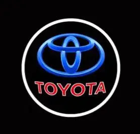 2PCS Car LED Welcome Lamp with Toyota Logo Door Ghost Shadow Light Laser Projector for Toyota PRADO Camry Corolla Rav4 Prius