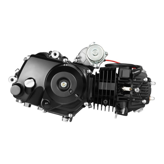 125CC 4 Stroke ATV Engine Motor Electric Start Single Cylinder Semi Auto Air-Cooled Engine Motor Aluminium for ATV GO Karts