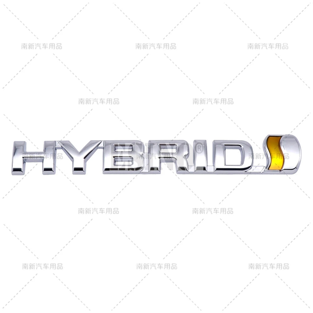 Car Styling Hybrid 3D Grill Rear Trunk Fender Metal Chrome Zinc Alloy Emblem Badge for Toyota RAV 4 Prado Camry Corolla Yaris