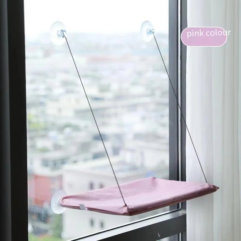 Cat Window Hammock Bed — Suction-Cup Space-Saving Perch for All Seasons