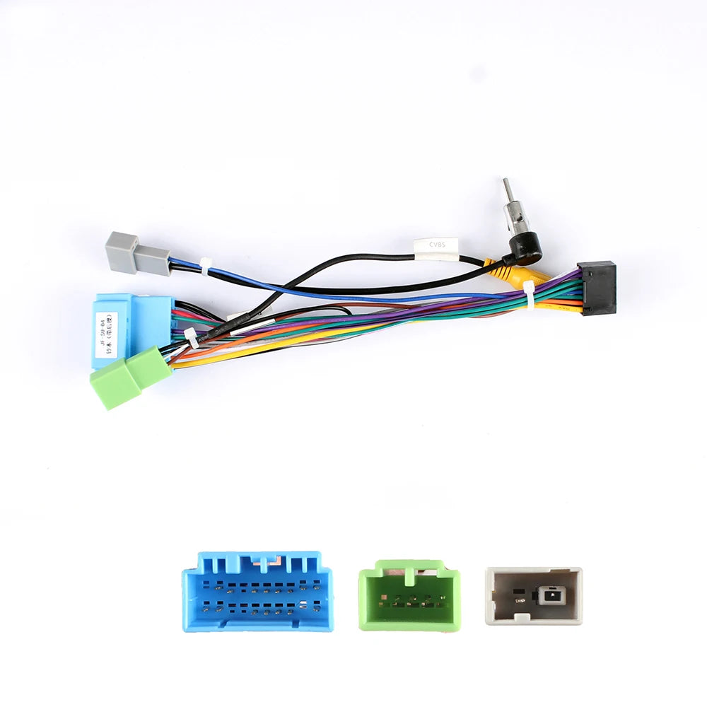 Car Android Player 2Din Stereo Radio Adapter Power Connector MP5 Player Power Cable Accessories For Suzuki