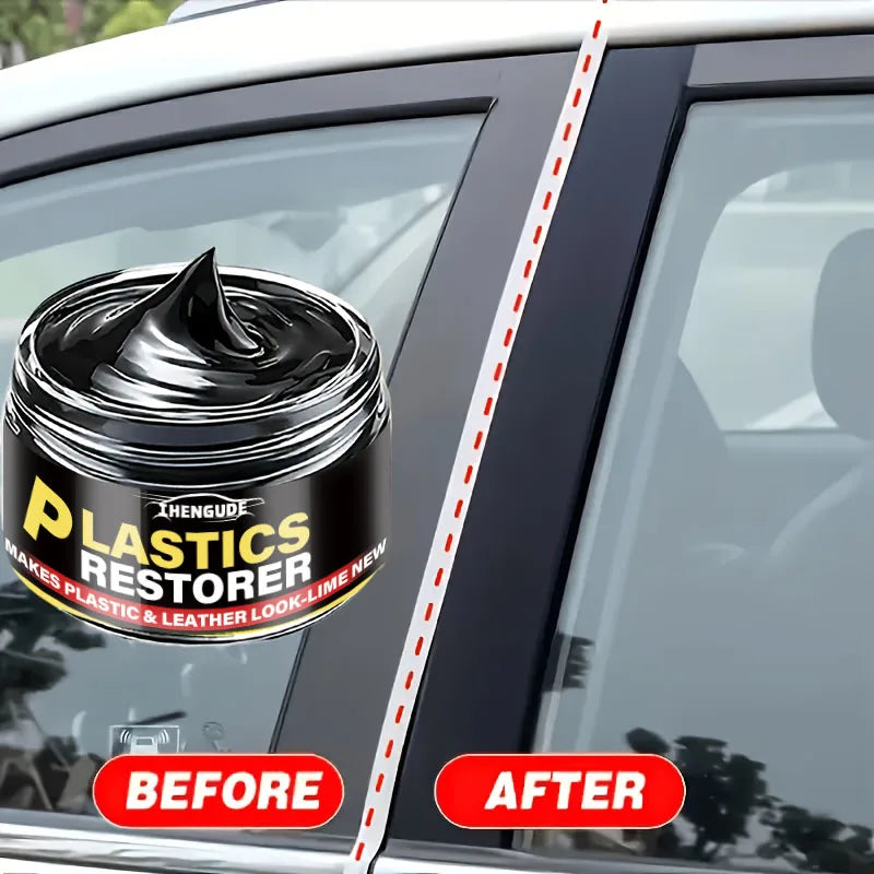 Car Interior Scratch Repair Paste – Plastic Polishing Wax for Dashboard, Black Trim & Surface Repair (30g/50g)