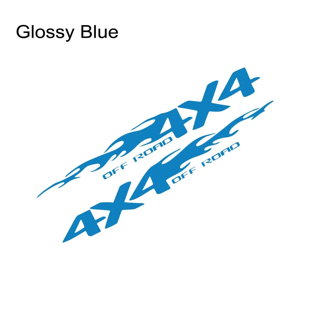 4X4 Off-Road Pickup Truck Decals (2-Pack) - Custom Fit