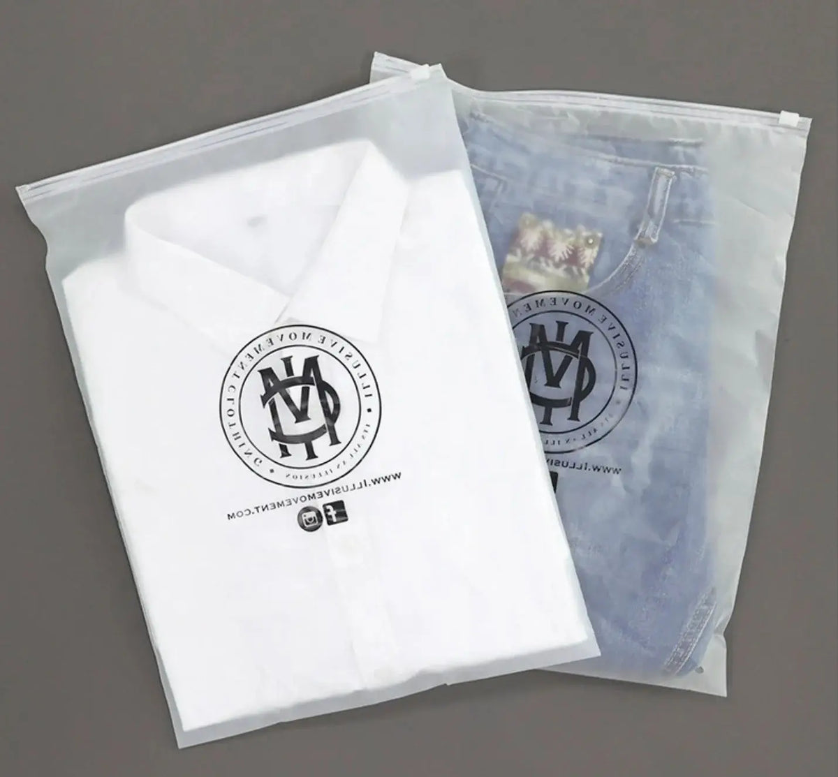 Matte frosted zipper packaging bags, 50 pack — view 10 of 12