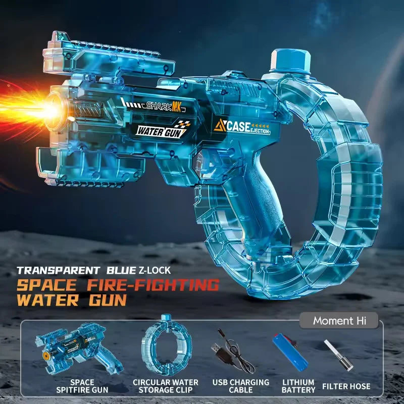 42cm Electric Water Gun — High-Pressure Auto-Absorb Pool Blaster