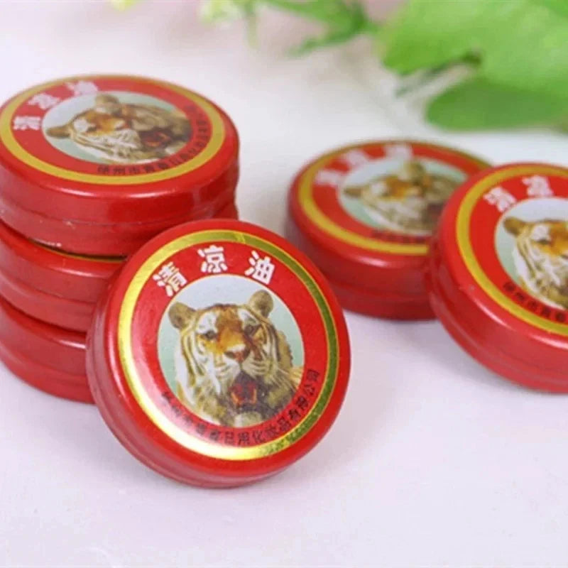 10/40/60pcs Natural Tiger Balm Essential Oil Mosquito Elimination Headache Cold Dizziness Solid Balm Ointment Fragrance Unisex